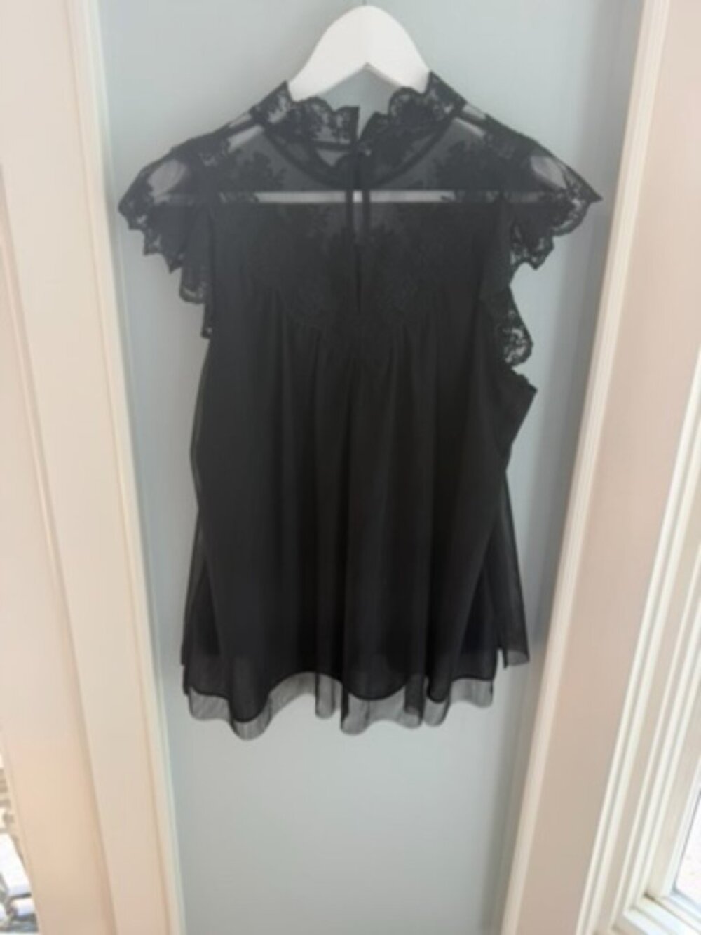 All Saints Azura Tulle Top - Picture 5 of 6